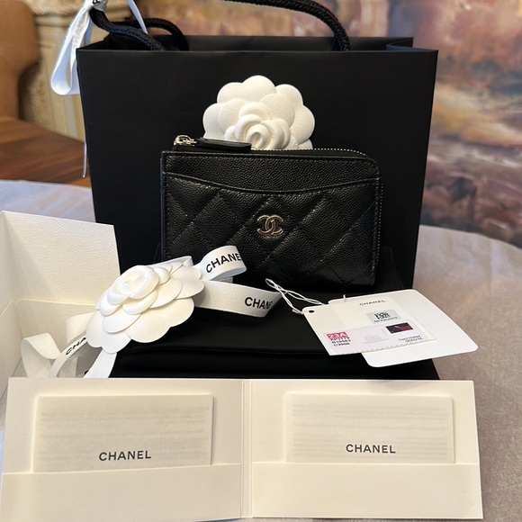 Authentic Chanel O-Card Holder Wallet - Picture 1 of 17